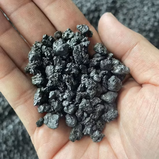 Coke de pétrole graphité par graphite de coke d'animal familier de support de carbone de bâti de fer à faible teneur en soufre 1